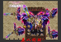 私服Gm论坛套装素材-七彩琉璃剑TX-七彩神鹰甲-首饰401号